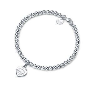 Tiffany & Co Heart Tag Bead Bracelet